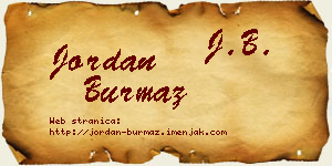 Jordan Burmaz vizit kartica